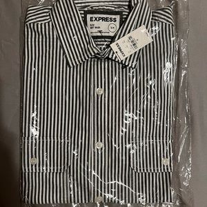 Express Slim Fit Casual Button Down Shirt. Size Small
